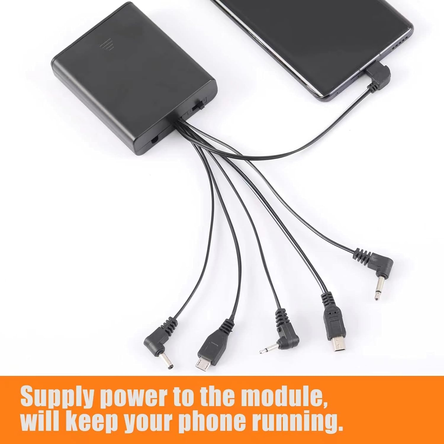 External Battery Pack with Six Kind Jacks and On/Off Switch for Various DC Equipment,Like Some Kinds Safe Box,Electronic Cabinet Lock,Toys,Led Lighting and so On.Output DC 6V image number 6