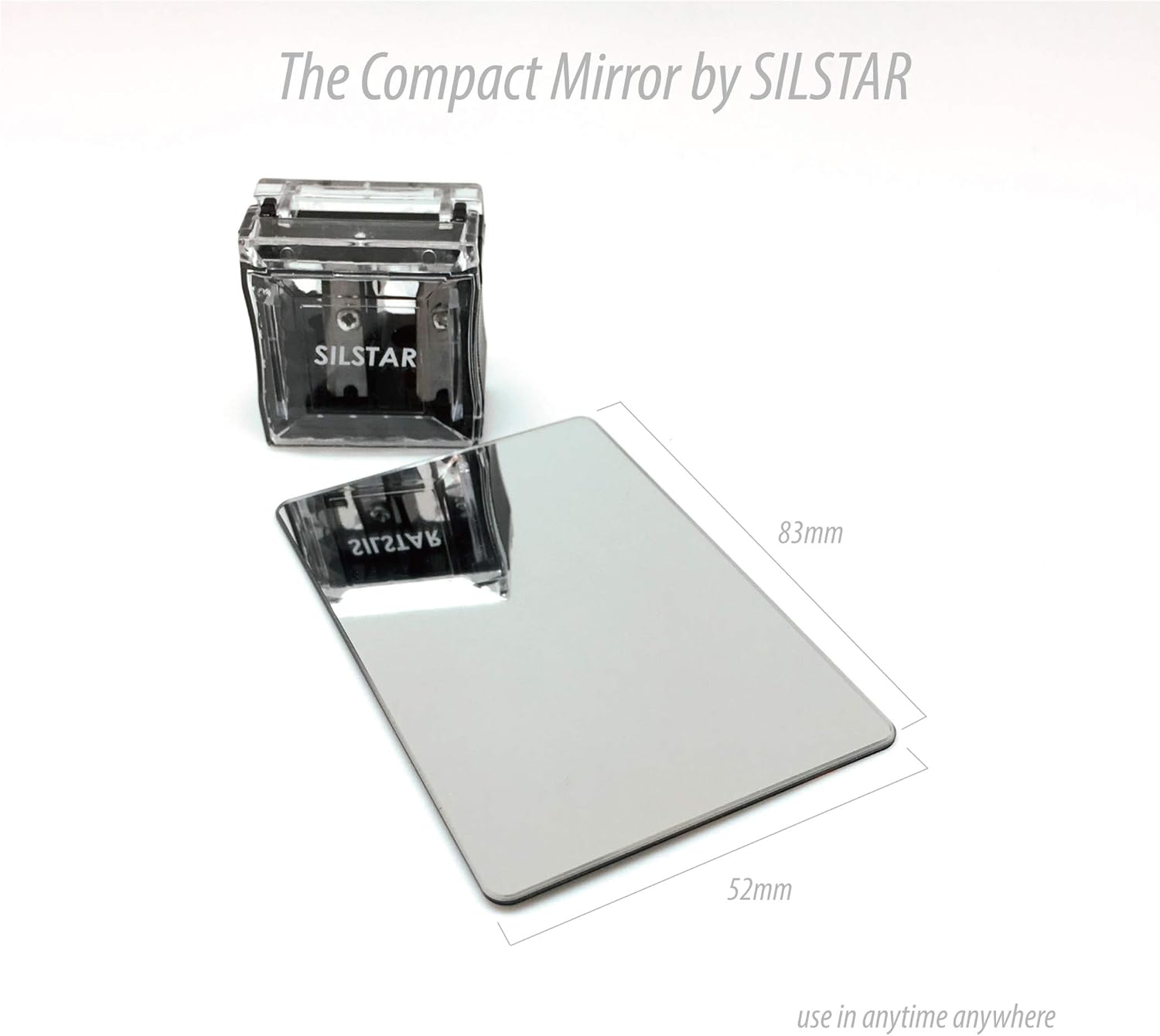 SILSTAR PROFESSIONAL Compact Card Mirror, Unbreakable Acrylic Makeup Mirror, Vanity Mirror Small for Wallet Case, Pocket Mirror_Raja Ravi Varma_Ganapathi 148