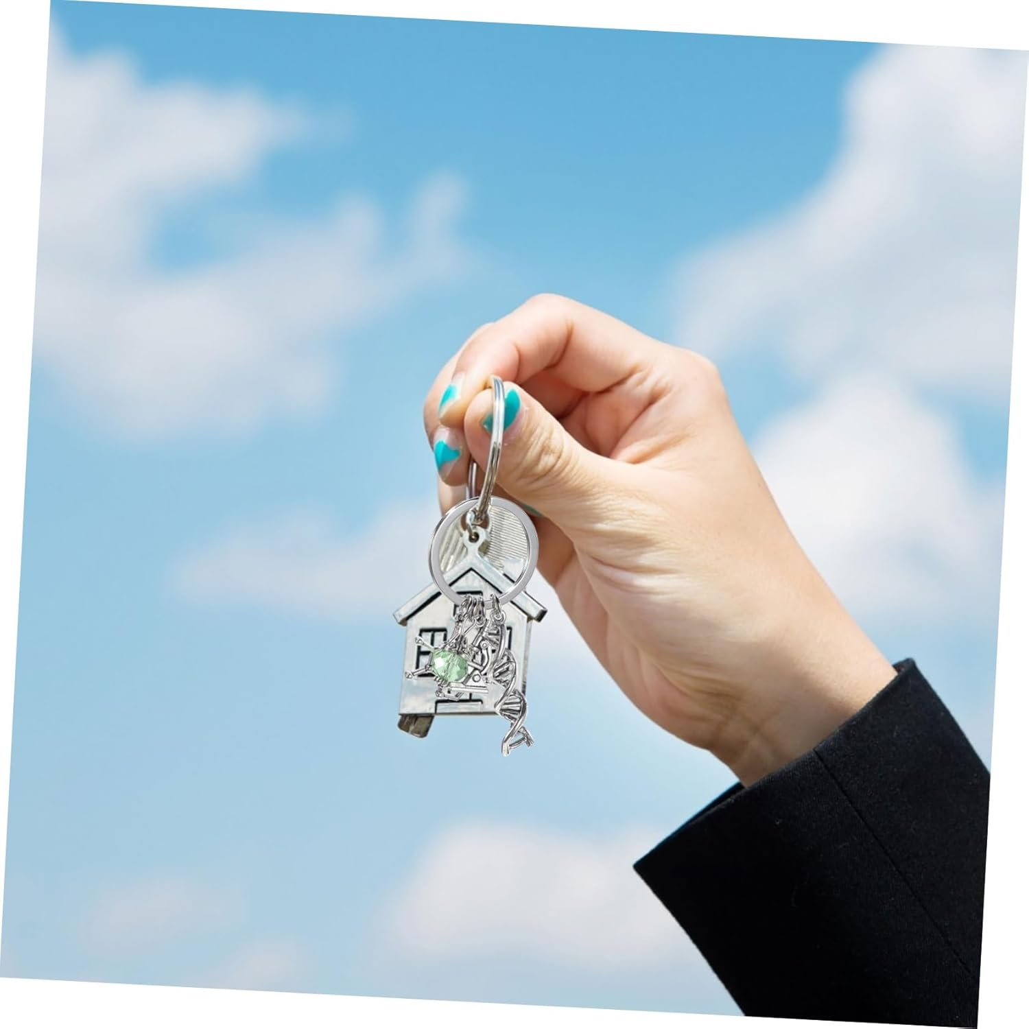 SHERCHPRY Chemical Keychain Unique Ear Jewelry Punk Ear Phone Purse Keychain Backpack Accessories Key Chain Charm Locket Colgantes Para De Mujer Phone Accessories Key Alloy