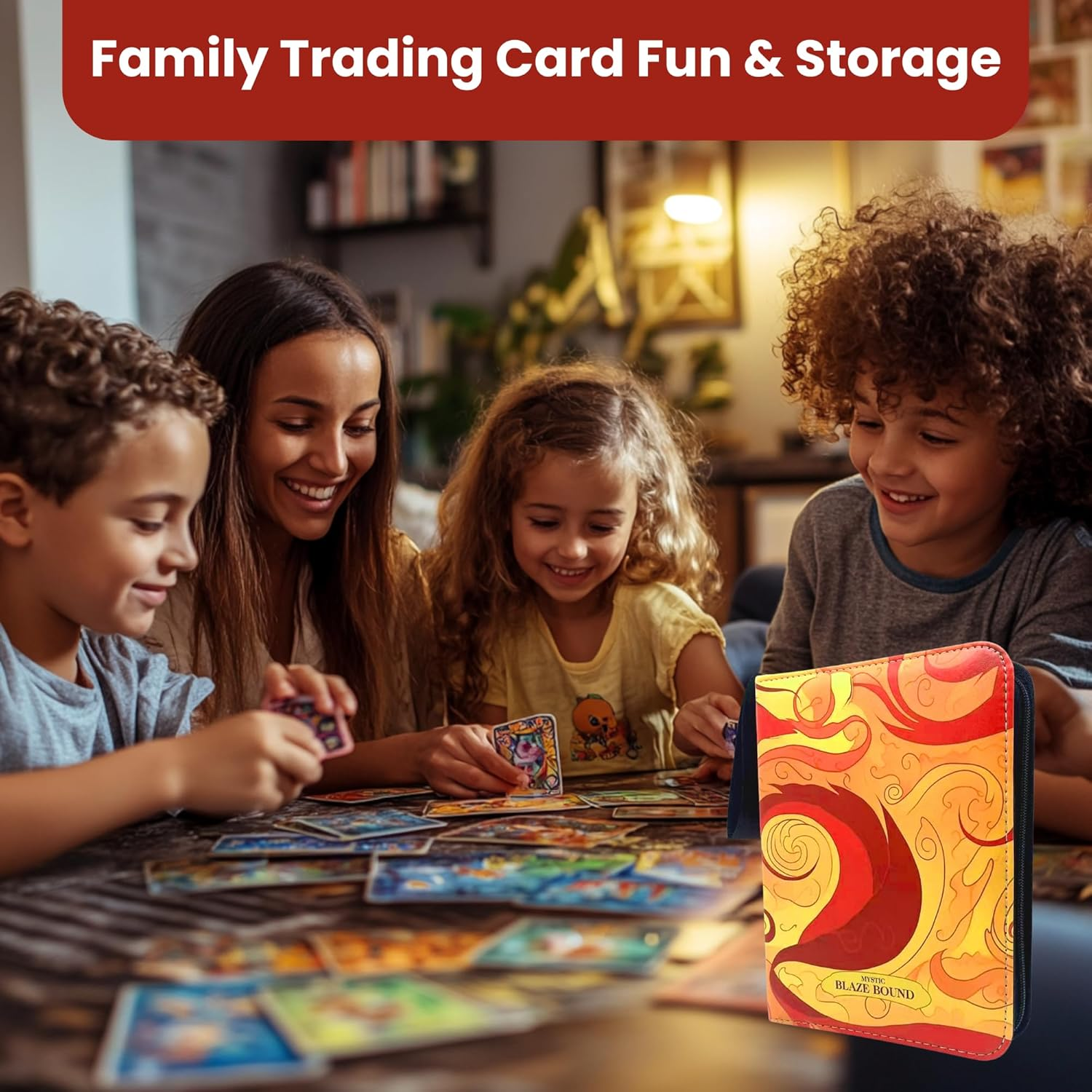 Trading Card Binder 900 Pockets 9-Pocket for TCG, Sports, Yu-Gi-Oh, Magic the Gathering Cards, Portable and Durable Card Collector Storage (9-Pocket)