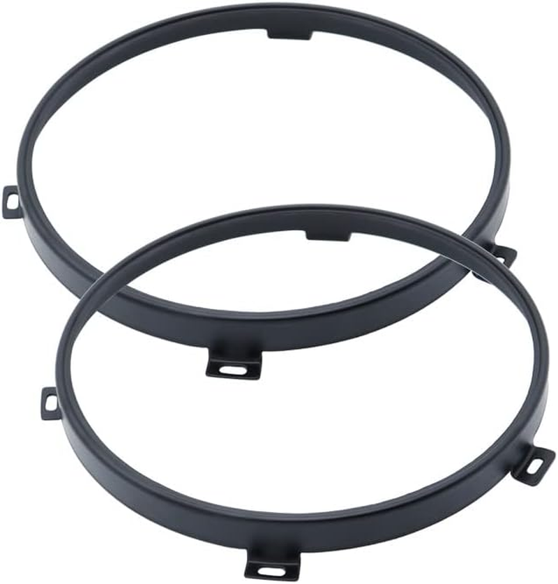 Kkone Black 7'' Headlight Retaining Ring Headlamp Bezel for Jeep Wrangler JK 2007-2018 image number 2
