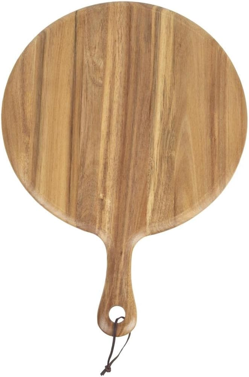 Olympia Acacia Wood round Pizza Paddle Board 33 Cm Size
