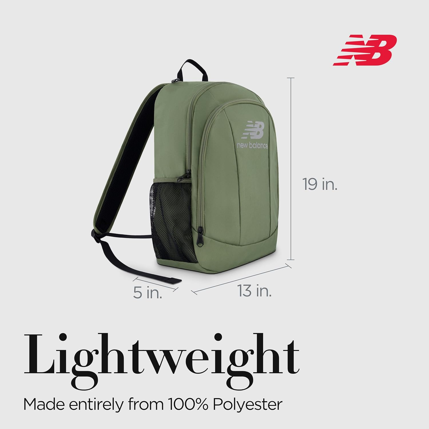 New Balance Laptop Backpack, Commuter Travel Bag for Men and Women - Burgundy image number 3