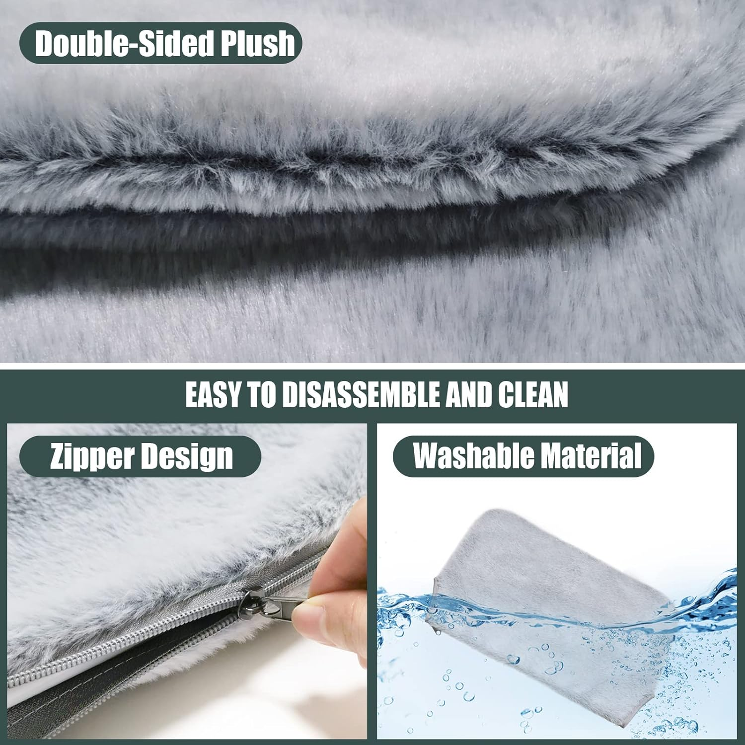 GUUSII HOME Cat Hammock Window Lounger Window Cat Bed Cat Hammock Holds up to 25 Kg (Grey, M) image number 2