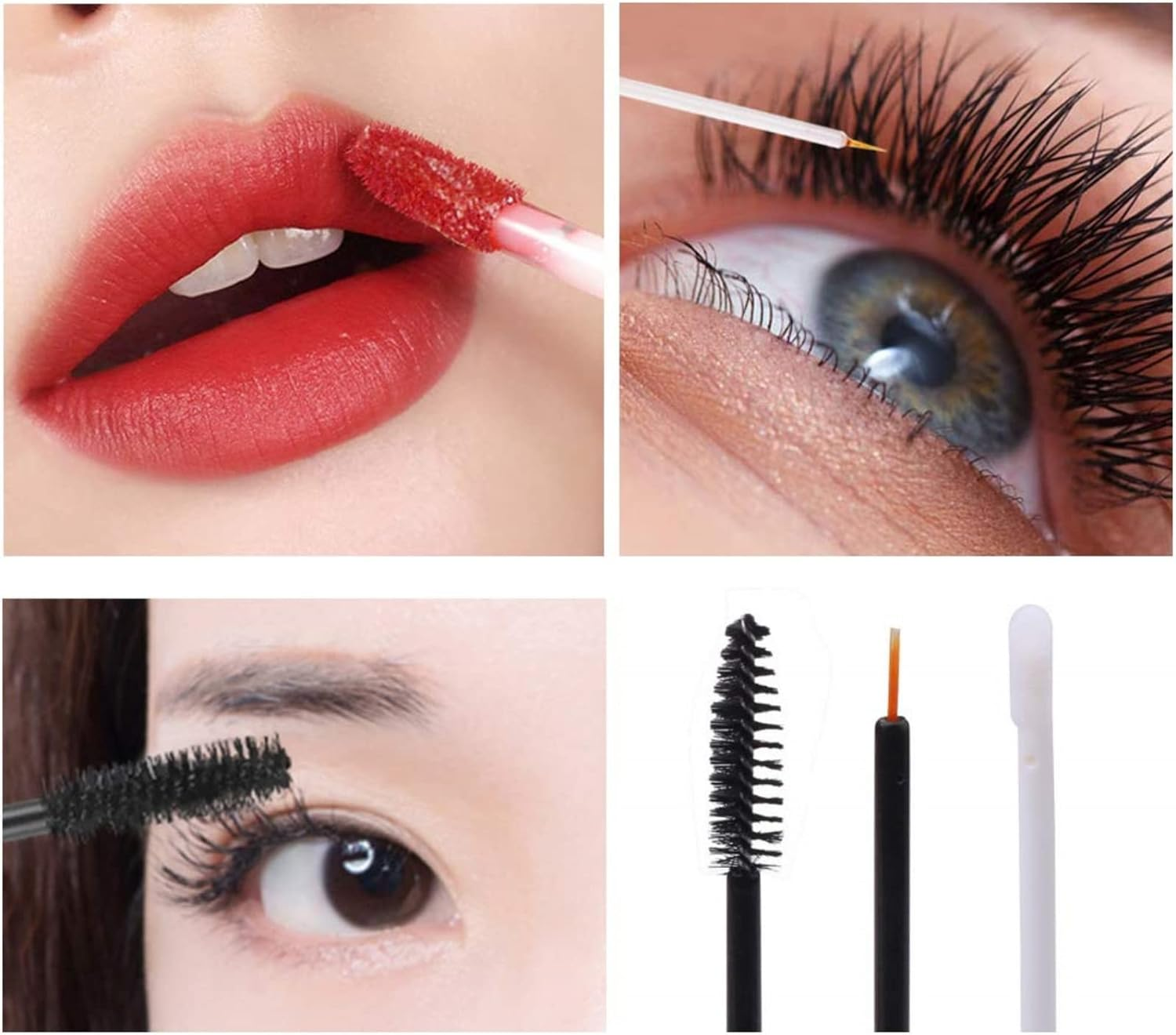 TAVVKE 4-Pack 8Ml Empty Mascara Tubes with Wand and 7Ml Eyeliner Containers, Transparent with Rubber Inserts and Funnels for DIY Castor Oil Mascara and Eyeliner image number 2