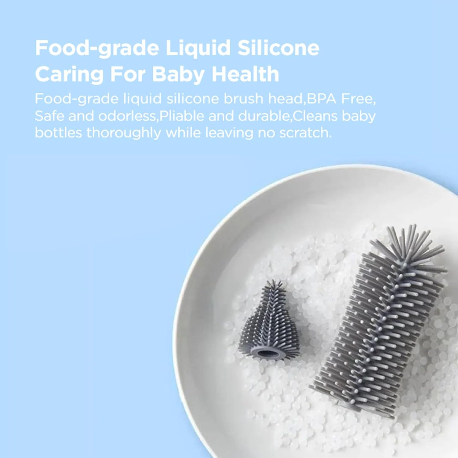 Travel Baby Bottle Cleaner Kit with Baby Bottle Drying Rack,Snap-On Extendable Silicone Baby Bottle Brush,Nipple-Shaped Brush,Straw Cleaner Brush,Baby Bottle Soap Dispenser.Pink.