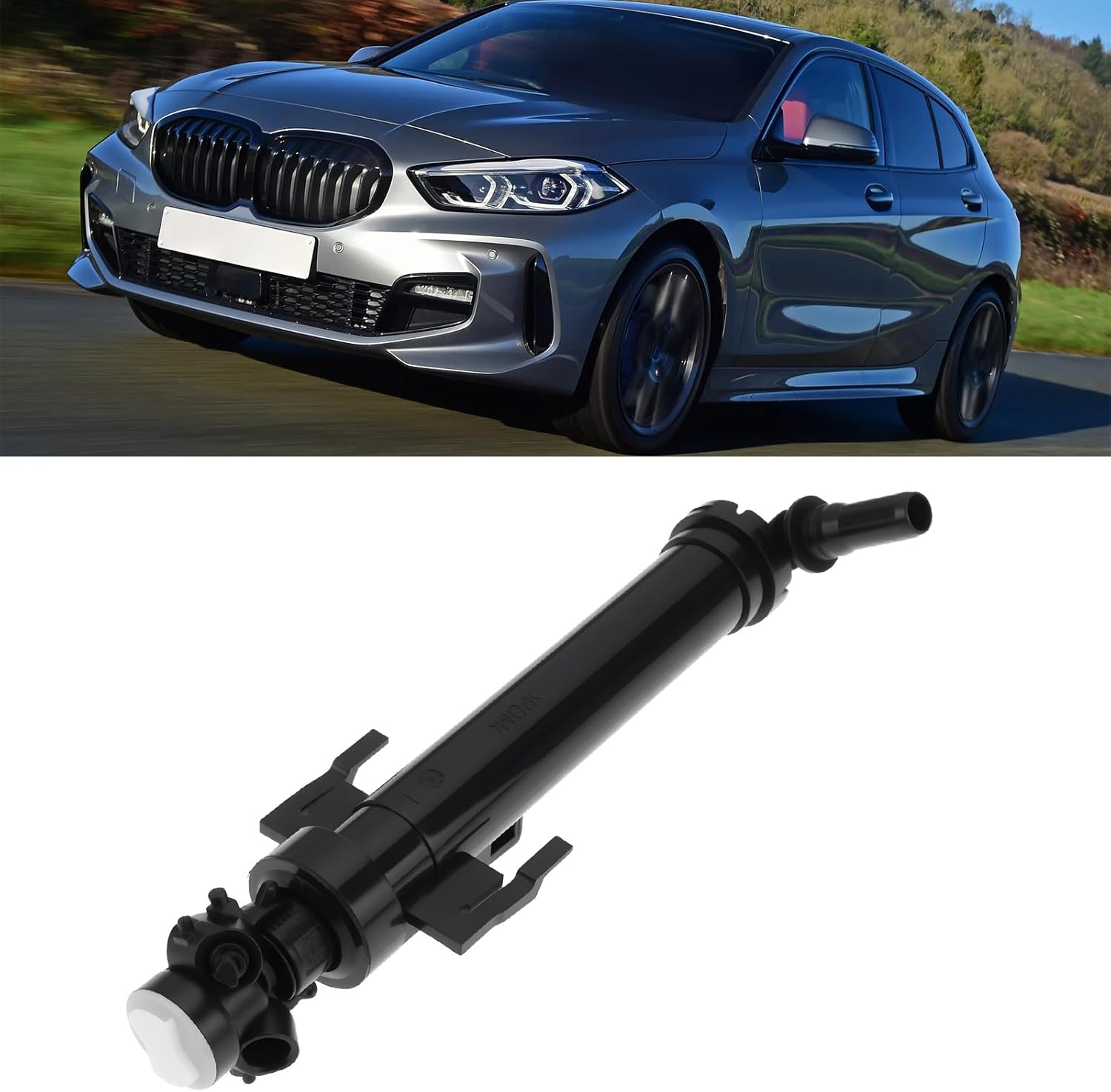 Car Headlight Washer Nozzle 61677275658 61677380422 Compatible with BMW 1 Series 2 Series 3 Series (Left Front) image number 6