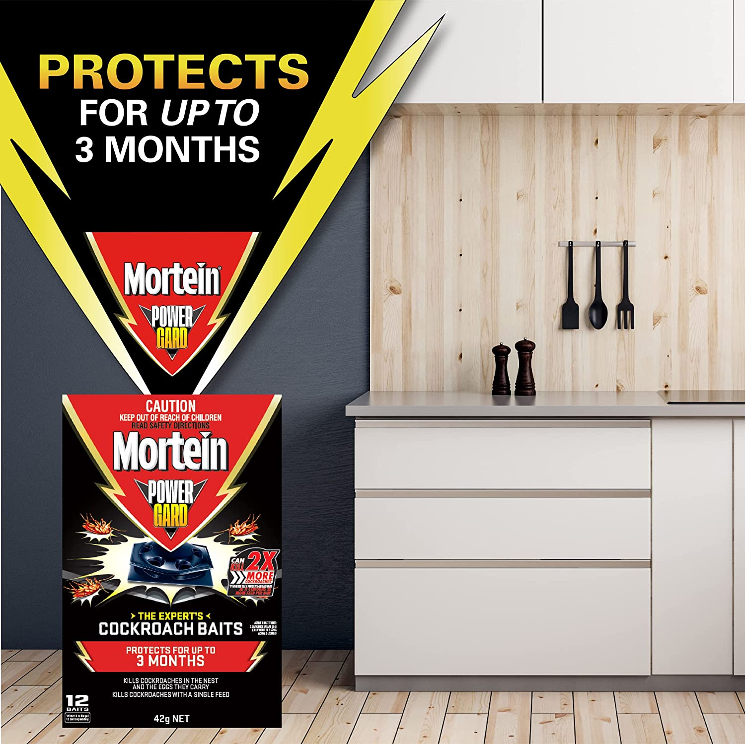Mortein Powergard Cockroach Baits (12 Baits) image number 3