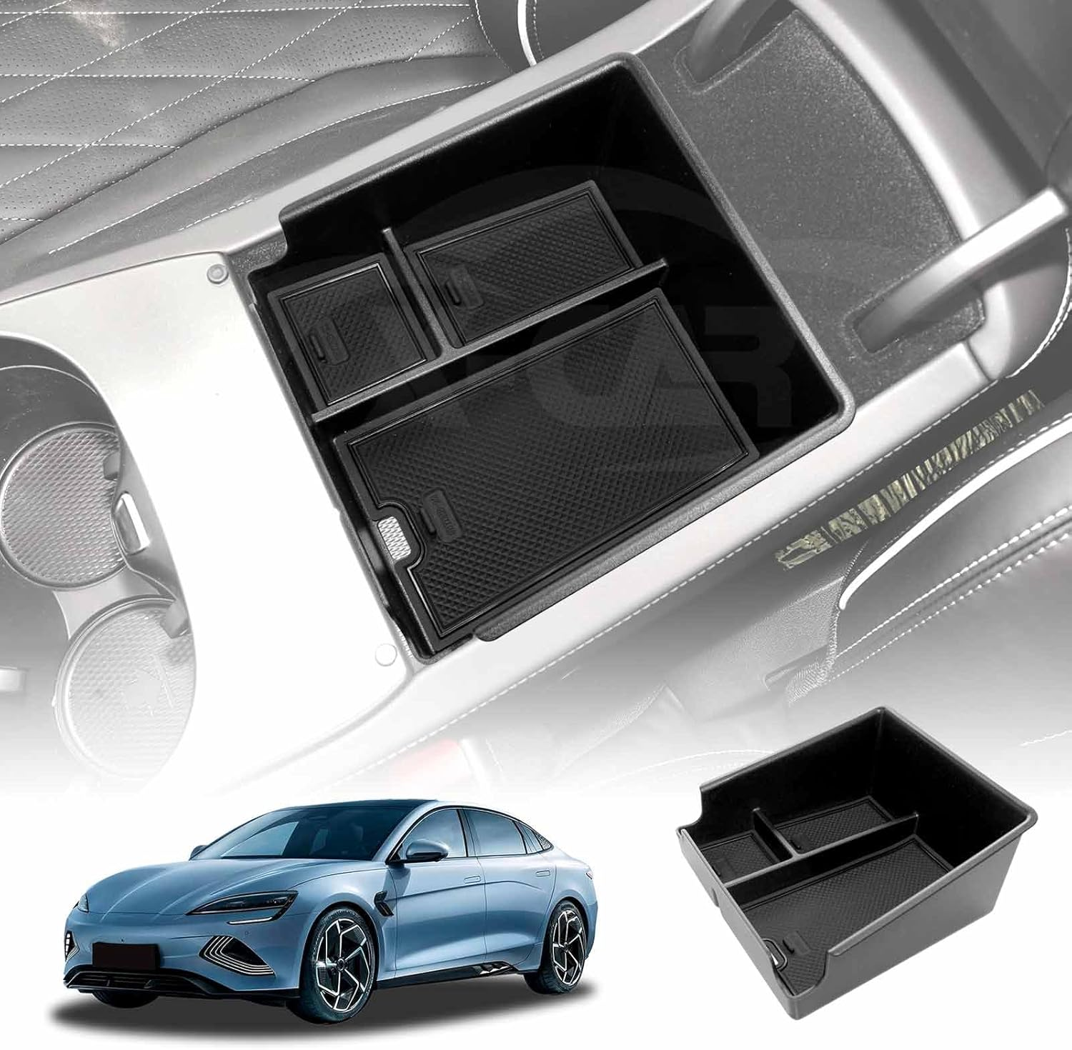X-CAR Centre Console Armrest Organizer Tray for BYD Seal 2023-2025 Storage Box Accessories image number 4