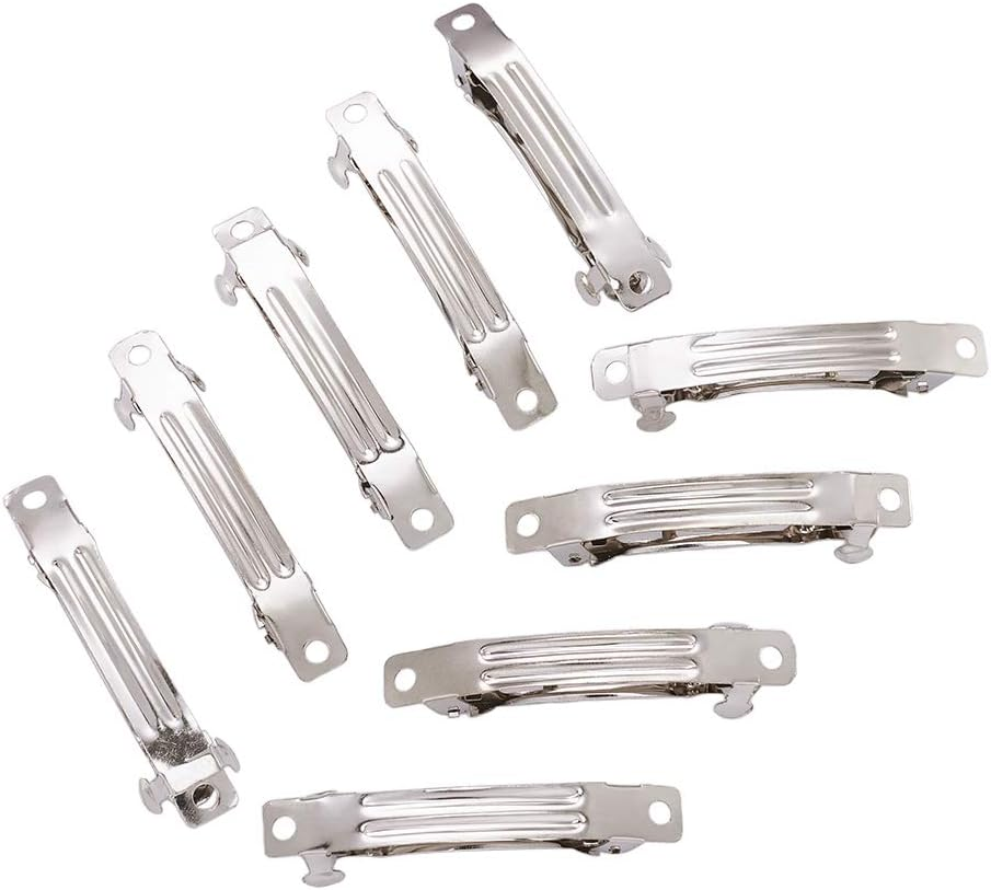 FASHEWELRY Hair Clip, 120Pcs Alligator Iron Hair Clips, 12 Style, 3 Colors, Hair Barrette Blanks for Bows Making, Hair Accessories, Size 31X8X8Mm-57X11X10Mm, for Women