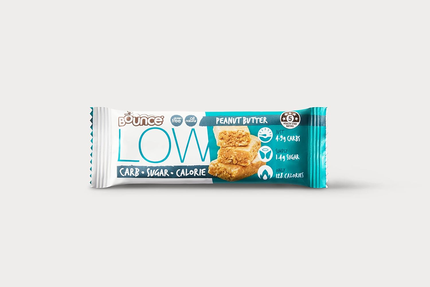 Bounce Peanut Butter Low Carb Low Cal Bar 35G X 15 (525G Total). Snack Healthy with Our Range of Nutritional Low Carbohydrate Low Calorie Low Sugar Bars and Healthy Snacks image number 5