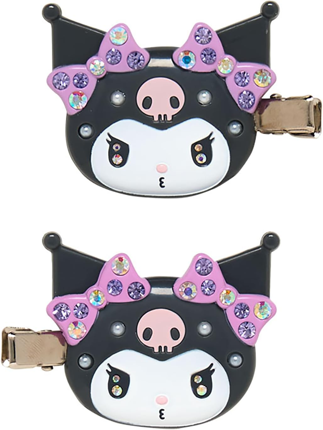 Sanrio 086673 Deluxe Black Bangs Clip - Pink image number 6