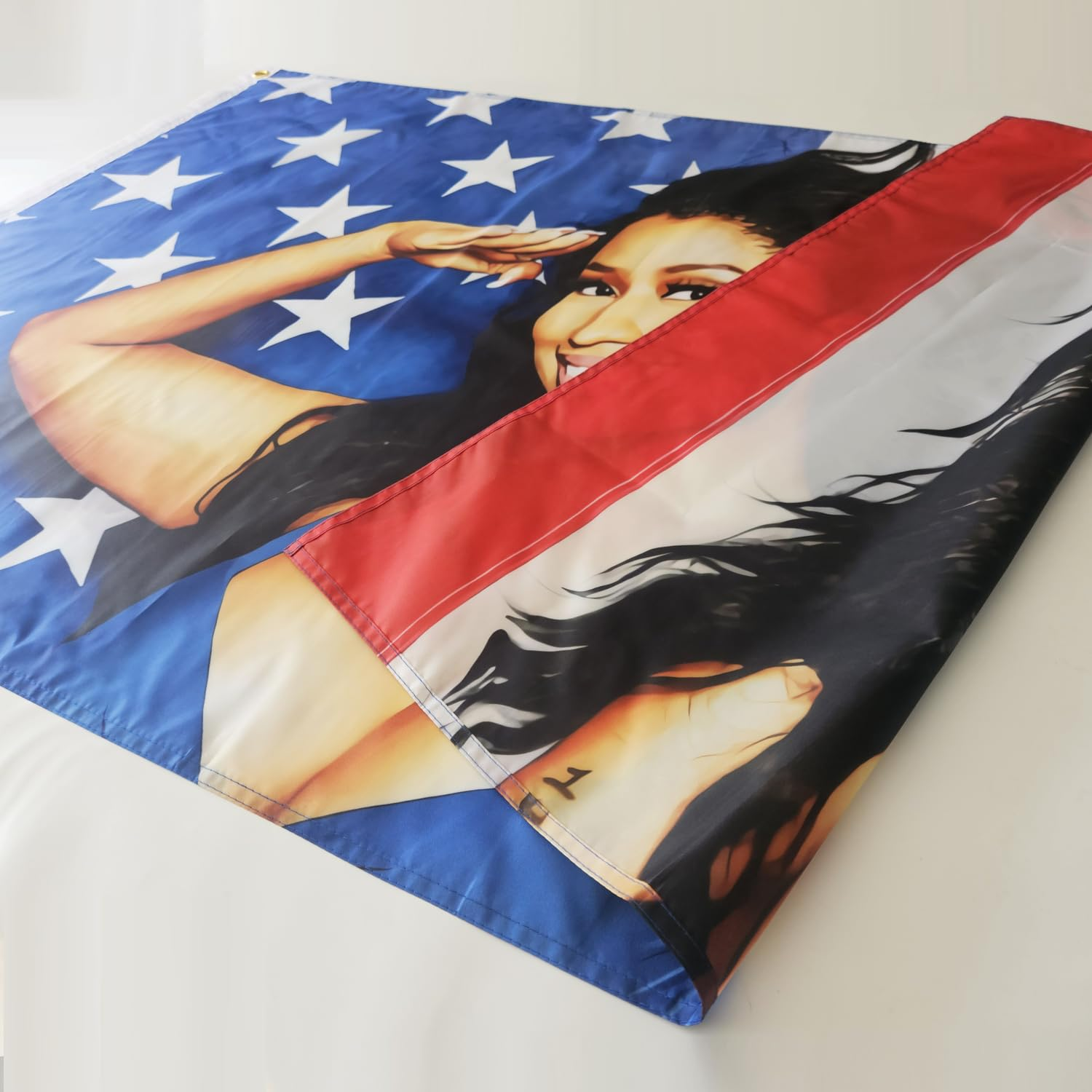 SOULBUTY Nic-Ki Min-Aj American Flag 3X5 Outdoor Indoor Flag USA for Wall-Double Stitched- Polyester with Brass Grommets