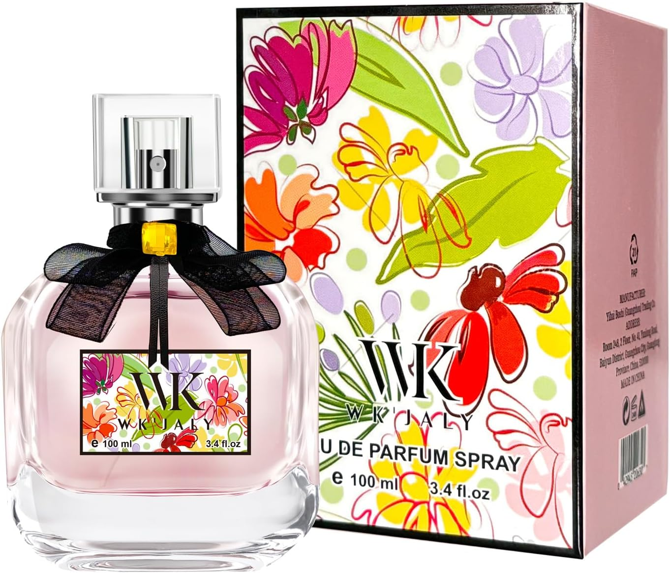 WK JALY Floral Drunk Eau De Parfum Spray, Women'S Perfume, with Notes of Rose, Sandalwood, Long Lasting Fruity Fragrance, 100Ml image number 2