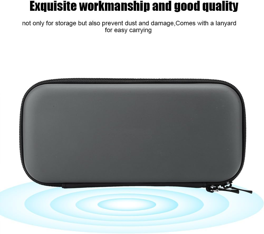 Waterproof Portable EVA Hard Carrying Bag Storage Case for Switch Lite Console with Super Large Space, Scratch Protection, Pocket for Accessories (Grey) image number 3