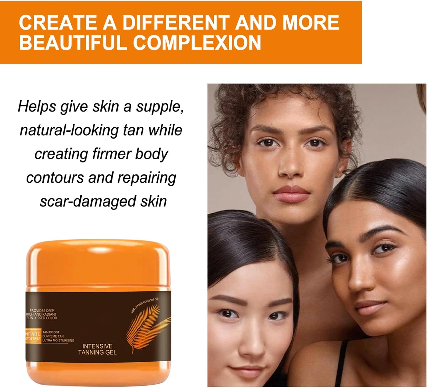 Intensive Tanning Gel, Luxury Intensive Tanning Gel, Intensive Tanning Luxe Gel, Carotene Tanning Gel, Tanning Accelerator for Outdoor Sun, Achieve a Natural Tan Skin (2) image number 1