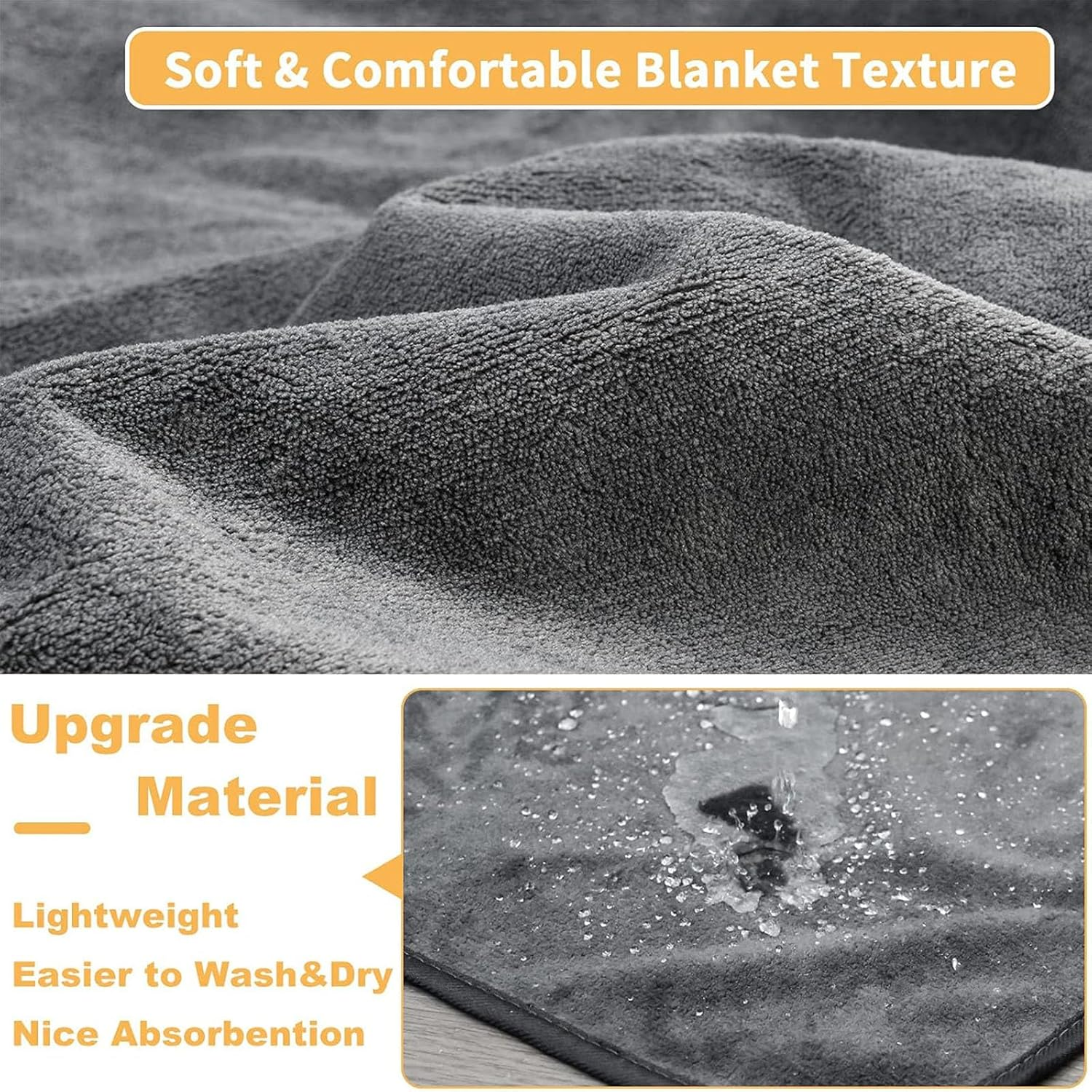 Washable & Non-Slip Dog Pee Pads | Super Absorbent Puppy Training Pads for Housebreaking, Crate & Playpen | Reusable Whelping Pads for Incontinence