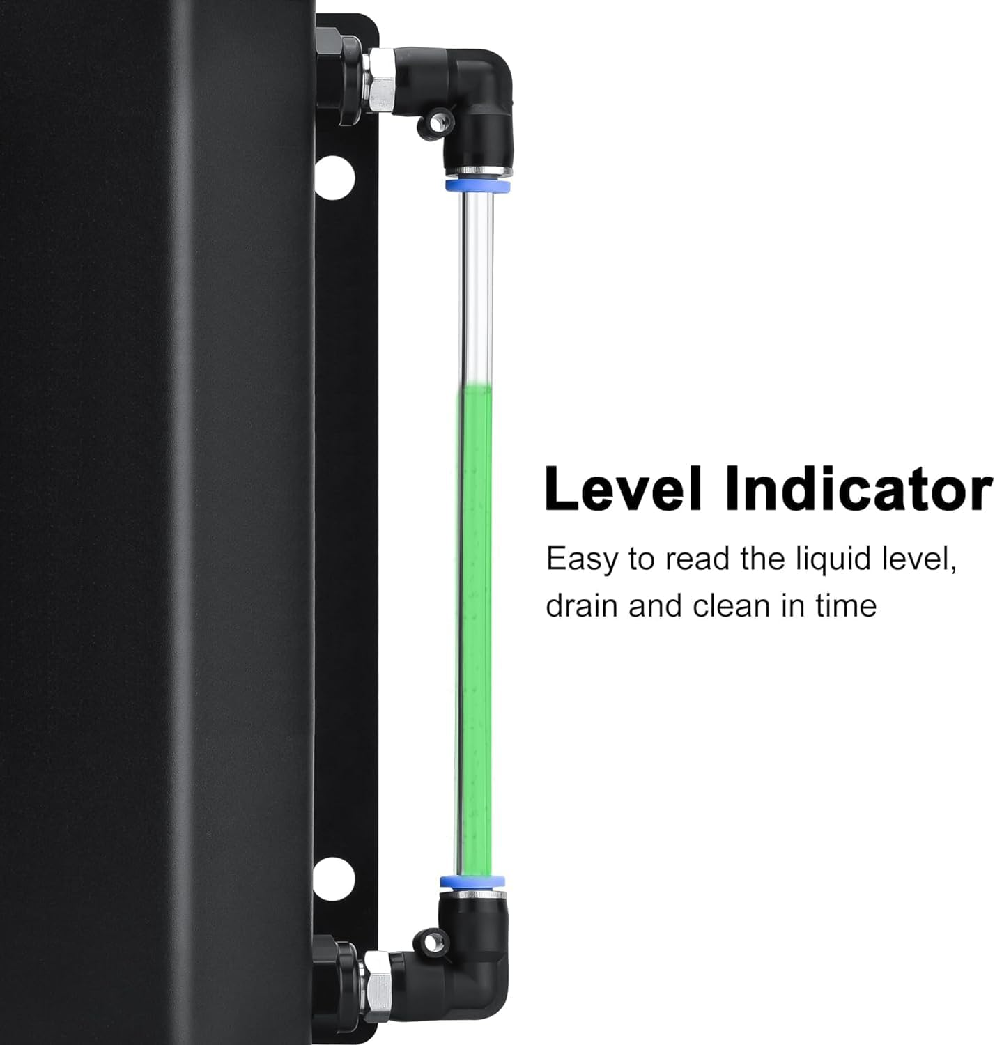 Racing Universal 2L Alloy Engine Oil Fuel Gas Catch Can Breather Tank Bottle Coolant Radiator Overflow Tank (Blcak) image number 1