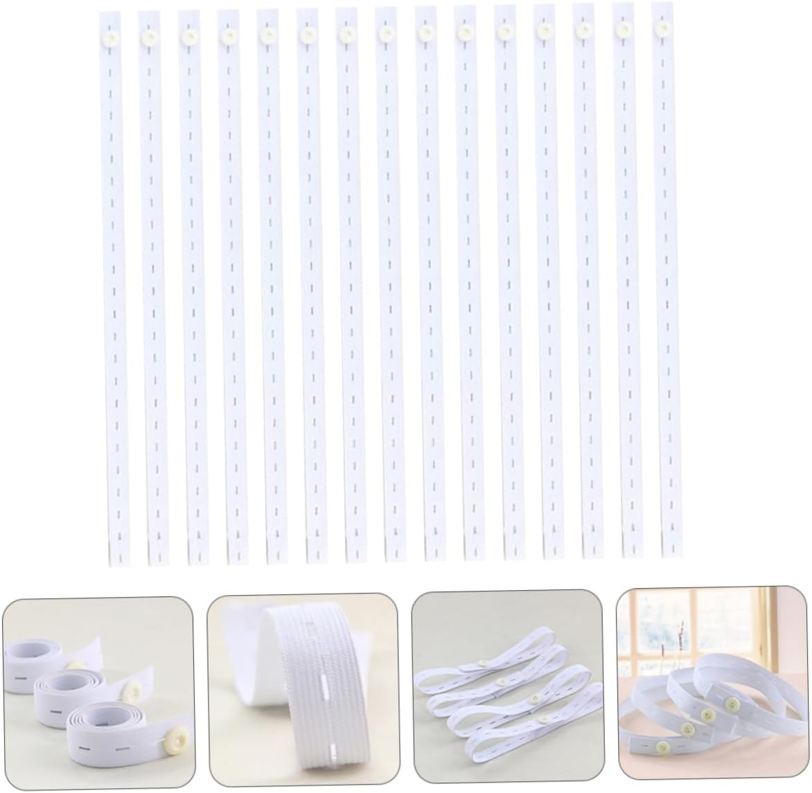 15Pcs Diaper Fastener Elastic Diaper Buckles for Newborn Nappy Belt Fixed Buckle image number 3