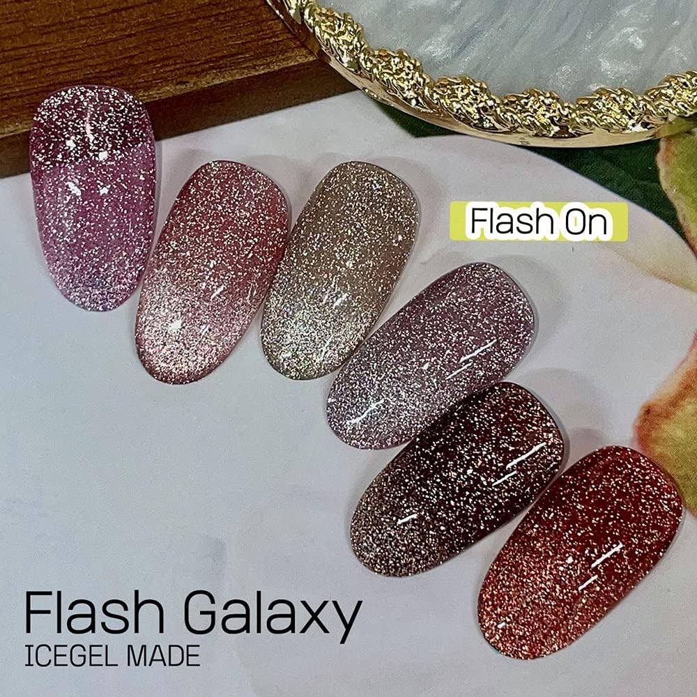 ICE GEL ABLACK Flash Star Galaxy 1246 Color Gel 0.1 Oz (3 G) image number 5
