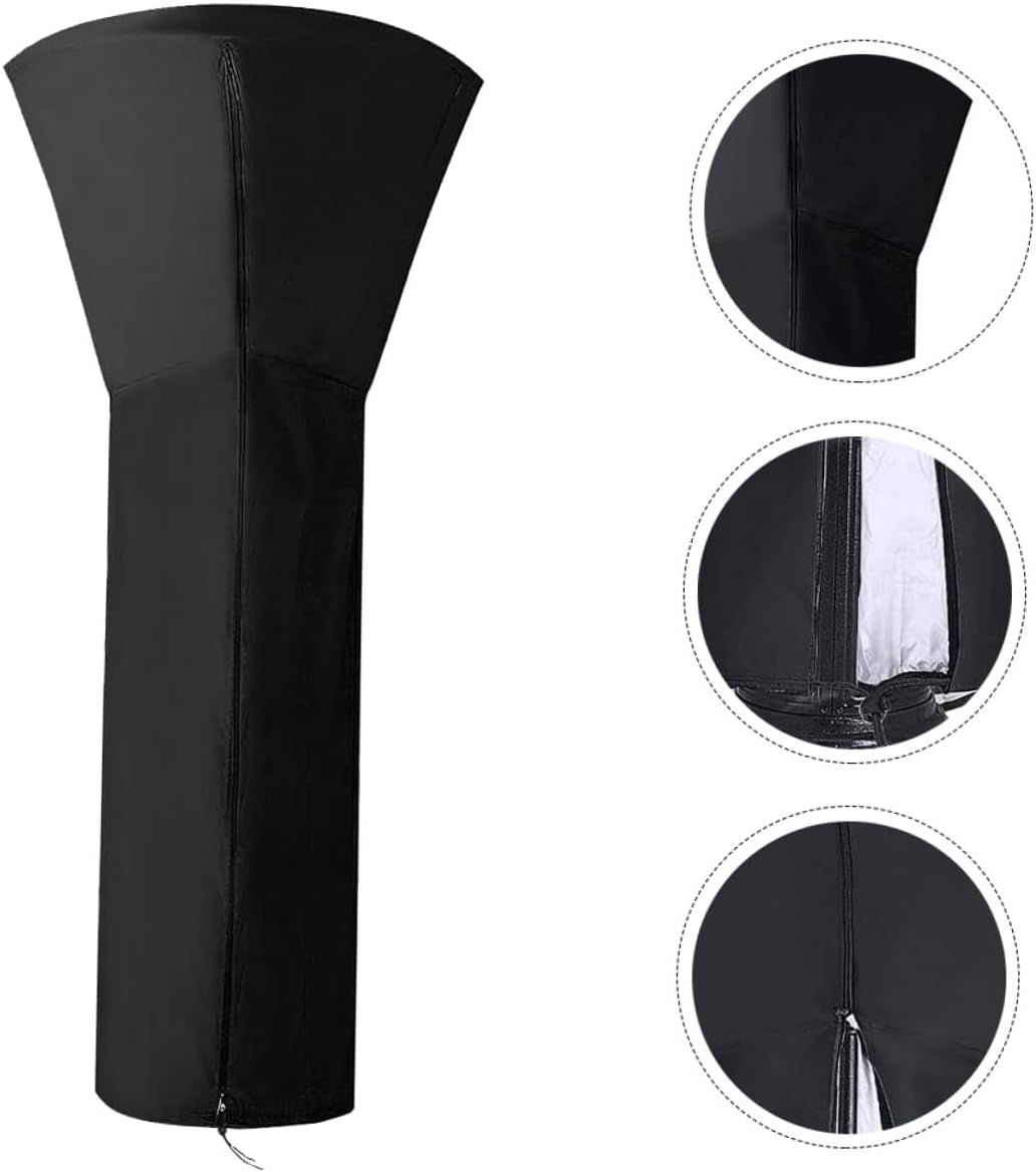 Patio Heater Cover Oxford Stand-Up Heater Protector with UV Coating Weather Resistant Dustproof Shield for Outdoor Garden image number 6
