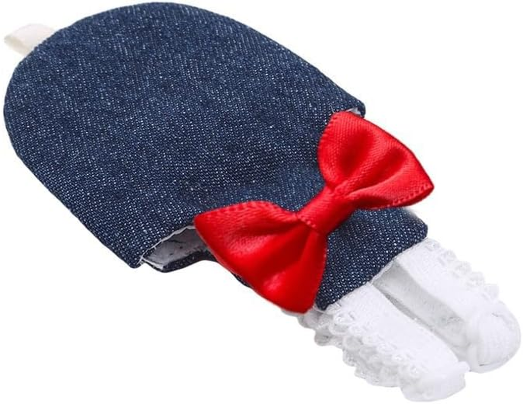 Bird Diaper with Bow Bird Flight Suit for Parakeet Cockatiel Macaw (S)