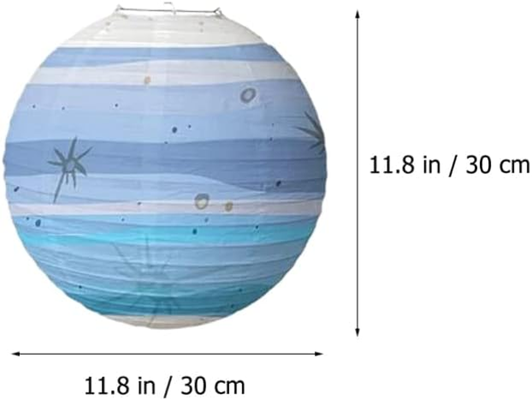 FOMIYES Solar System Decor 8Pcs Planet Outer Space Party Decorations Solar System Planets Lantern for Kids Space Theme Party Birthday Room Decorations Starry image number 6