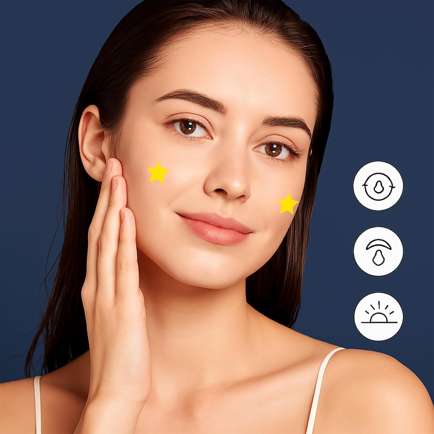 64Pcs Pimple Patches Stars, Star Pimple Patches, Star Spot Patches and Reduce Redness for Face and Skin image number 1