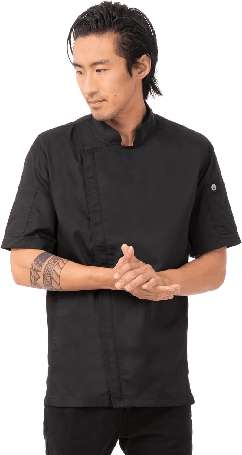 Chef Works Mens Springfield Chef Coat Short Sleeve Chef'S Jacket