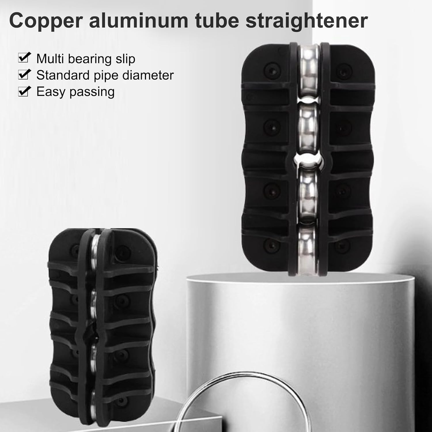 Handheld Tubing Straightener, 3/16Inch Outer Diameter Tube Straightening Tool for Brake and Fuel Line, Ergonomic Handheld Tube Straightener for Coiled Copper Aluminum Steel Tubing image number 5