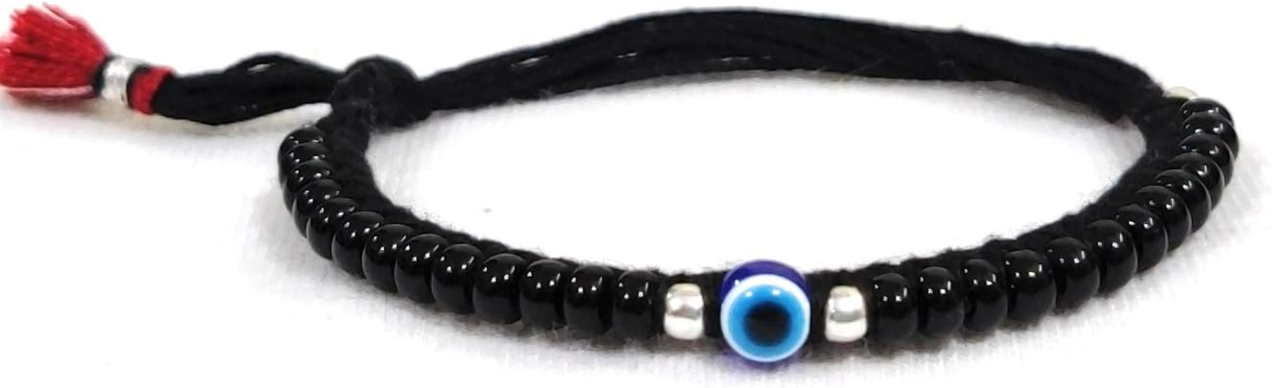 Samyuktha Evil Eye Baby Nazariya (1Pair) Adjustable Cord Bracelet for Newborn Baby to 4-Year Toddlers for Girl, Boy (Baby Bracelet, Anklet)(Not for Adult), Free Size, Resin, No Gemstone image number 3