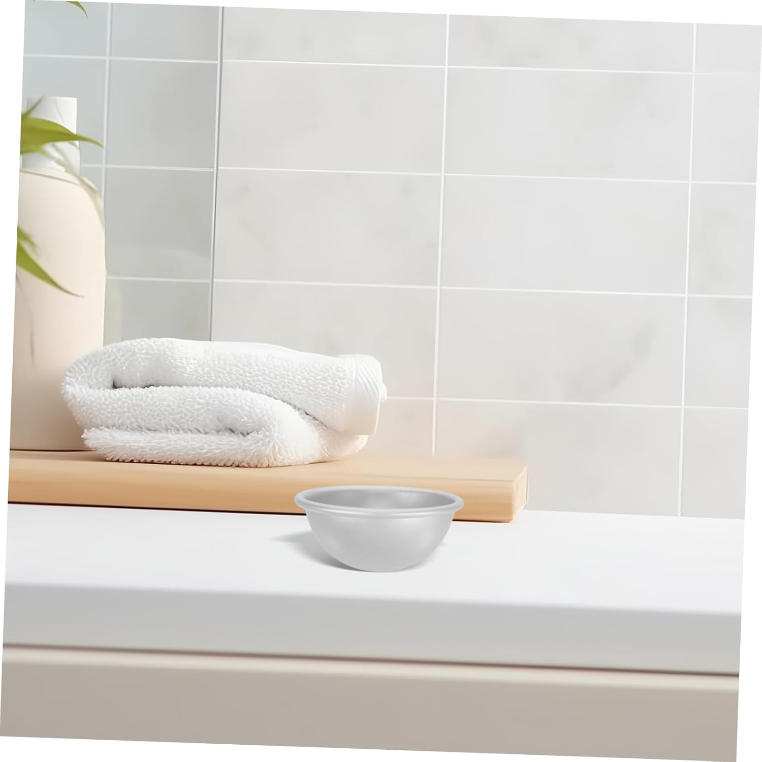 SEWACC 12Pcs Semi-Sphere Aluminum Molds Bath Bomb Molds for DIY Bath Salts Salt Craft Projects image number 3