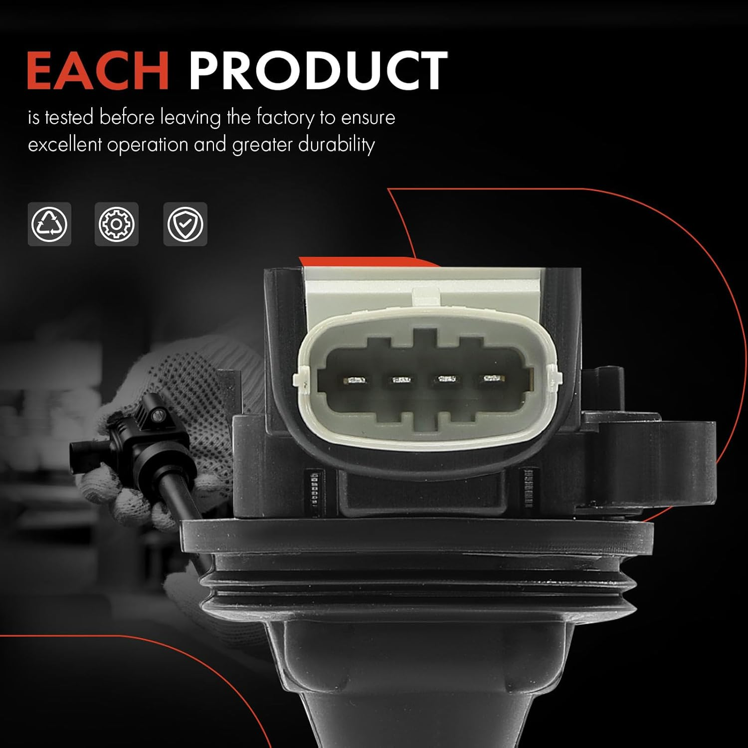 A-Premium Ignition Coils Pack for Volvo C30 2007-2013 C70 S40 S60 V50 V70 XC70 2.4L 2.5L 5-PC Set image number 4