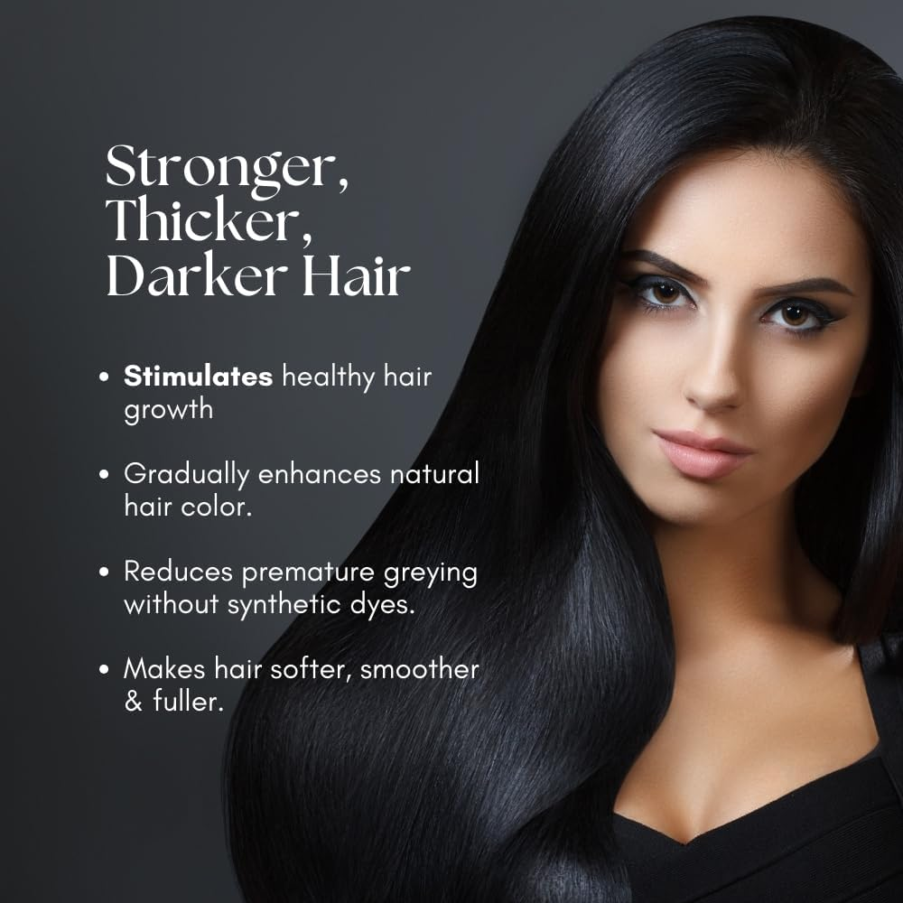 Atrimed Denz & Darc Herbal Hair Oil | Enriched with Nutrients & Safe Herbal Colouring Pigments | 100Ml | Pack of 1 image number 1