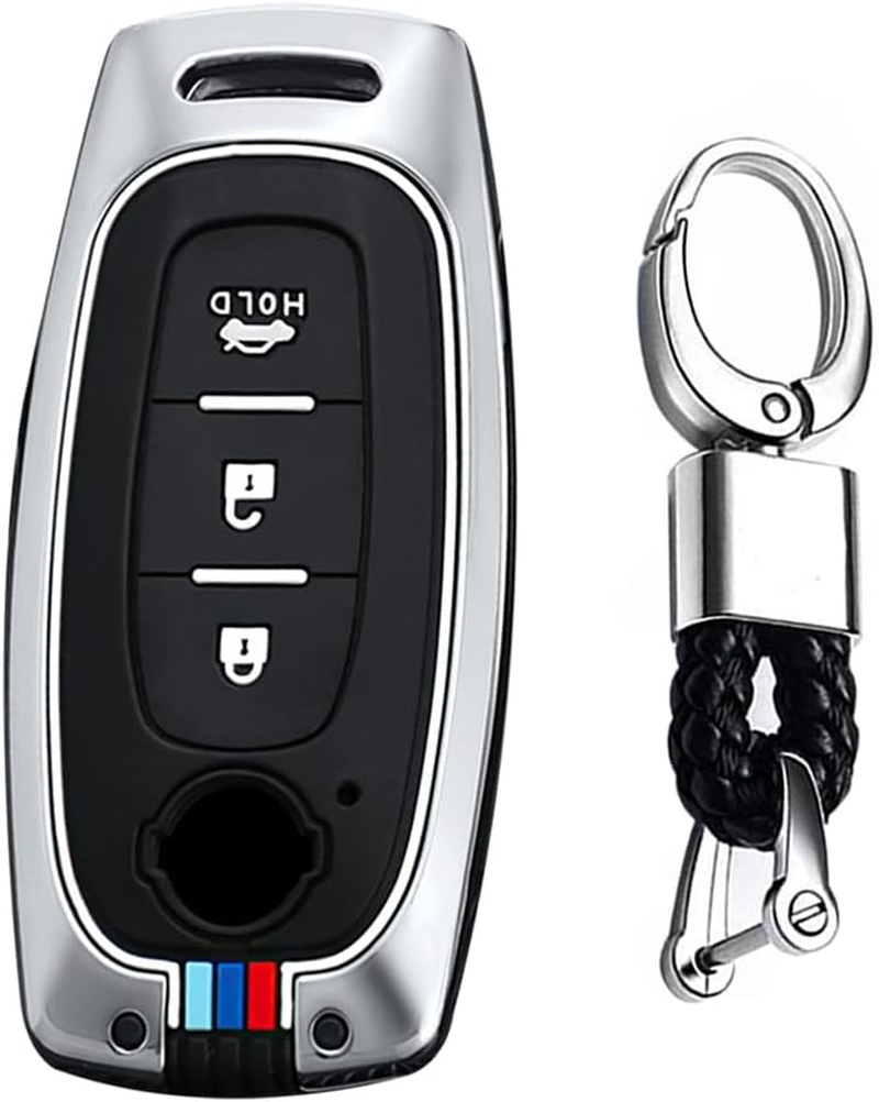 TECART Key Fob Case Cover Fit for Nissan Key Fob Keychain Key Housing Key Accessories Protector 2/3/4 Buttons image number 4