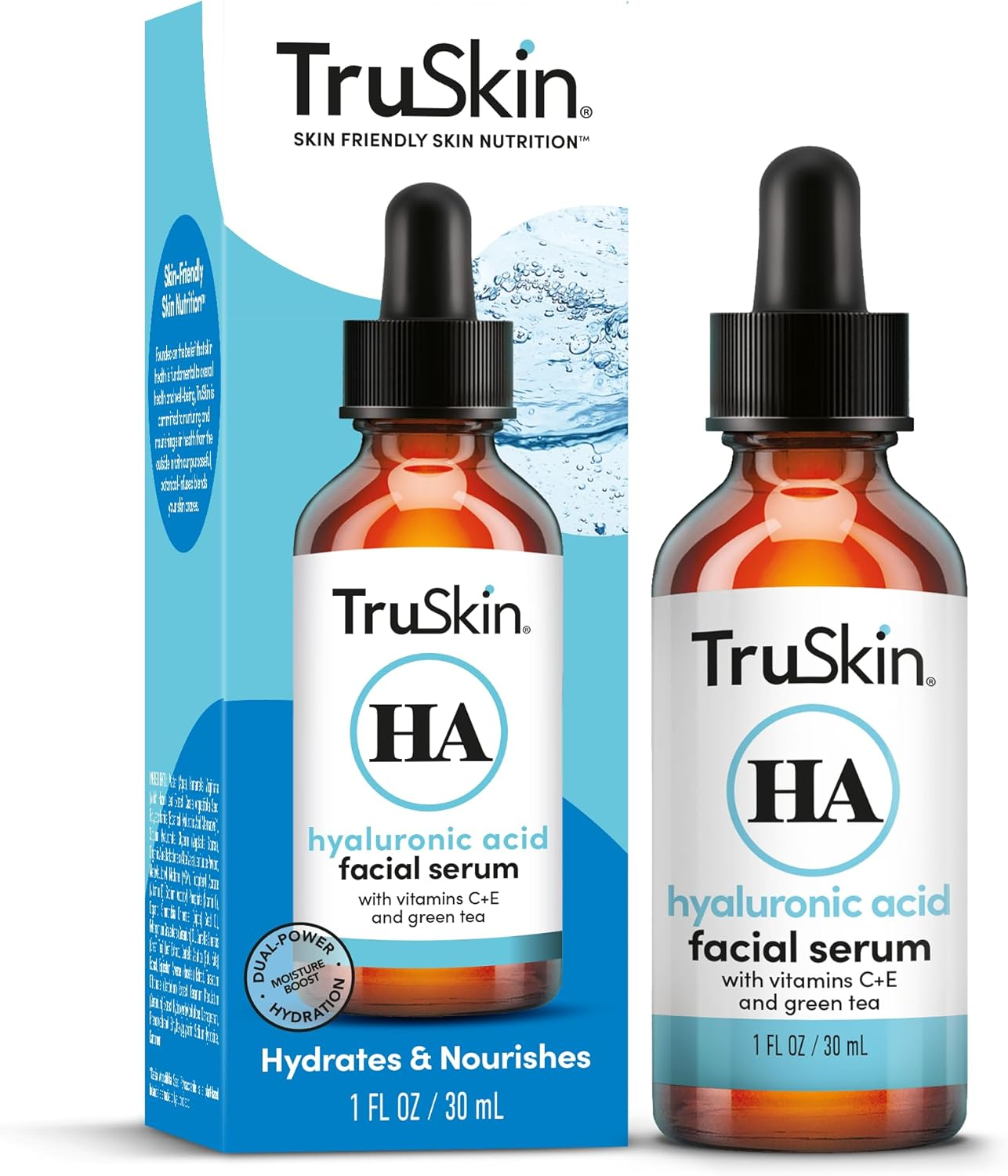 Truskin Botanical Hyaluronic Acid Hydrating Face Serum, 1 Fl Oz. image number 1