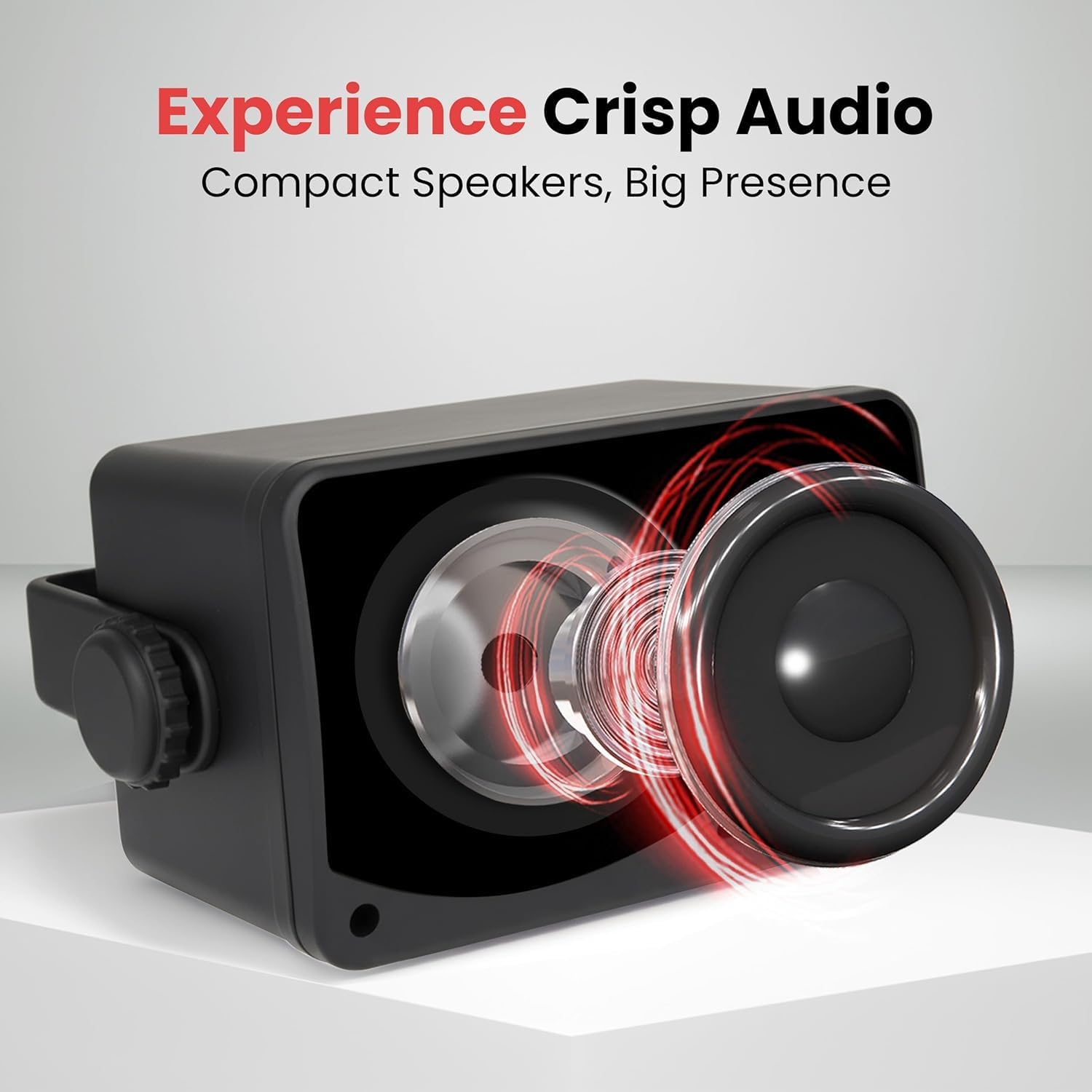 Pyle 3-Way Mini Box Speaker System - 3.5 Inch 200 Watt Waterproof Marine Grade Mount Speakers - in a Heavy Duty ABS Enclosure Grill - Home, Boat, Poolside, Patio Indoor Outdoor Use (Black) image number 4