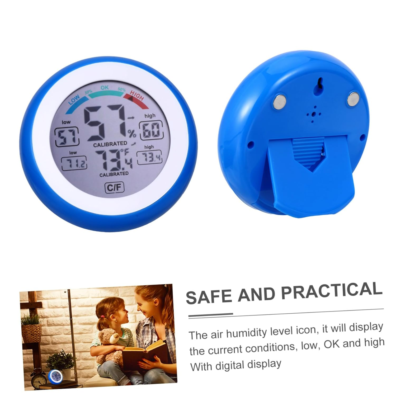 Gatuida Electronic Thermometer Digital Display Thermometer Home Hygrometer Accurate Readings for Home Use image number 2