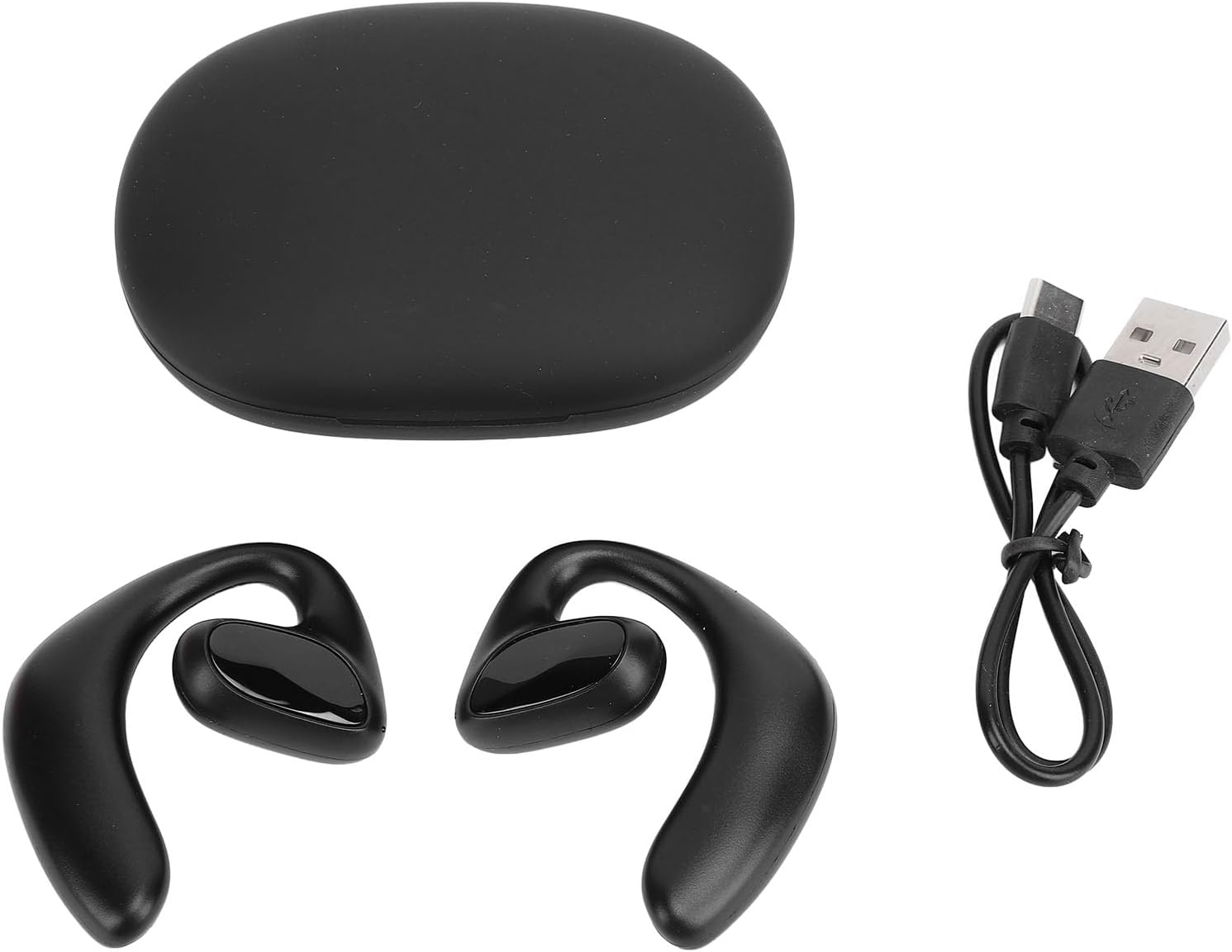 Jiawu Language Translator Earbuds, Two Way Translator Device with APP for 144 Languages, Online Voice Instant Voice Translation for Travel Business Learning (Black) - White image number 7