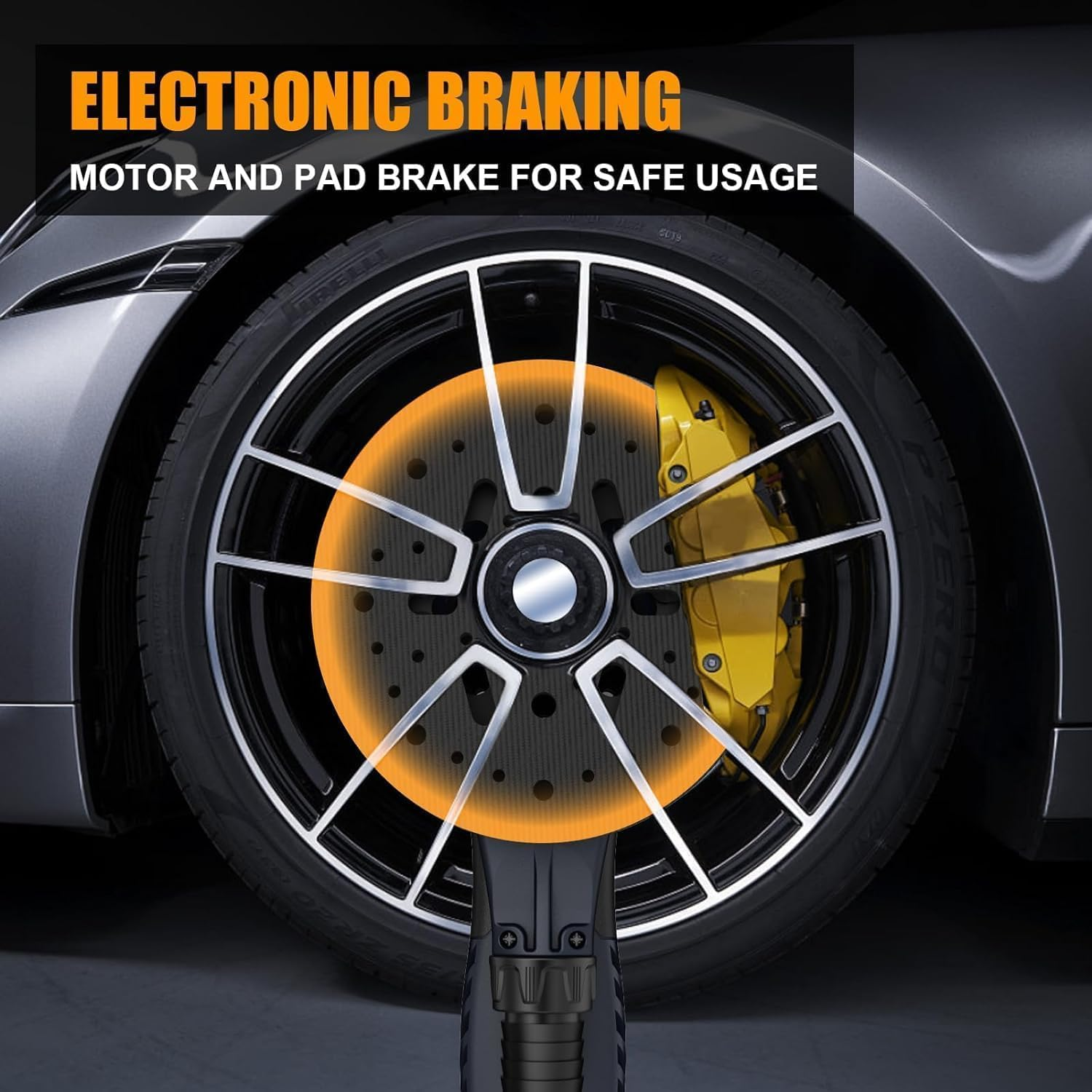 MAXXT Random Orbital Sander 5MM Orbital Sanding Electric 220V Brushless Orbital Sanding Machine with 10 Sanding Paper for Woodworking image number 5