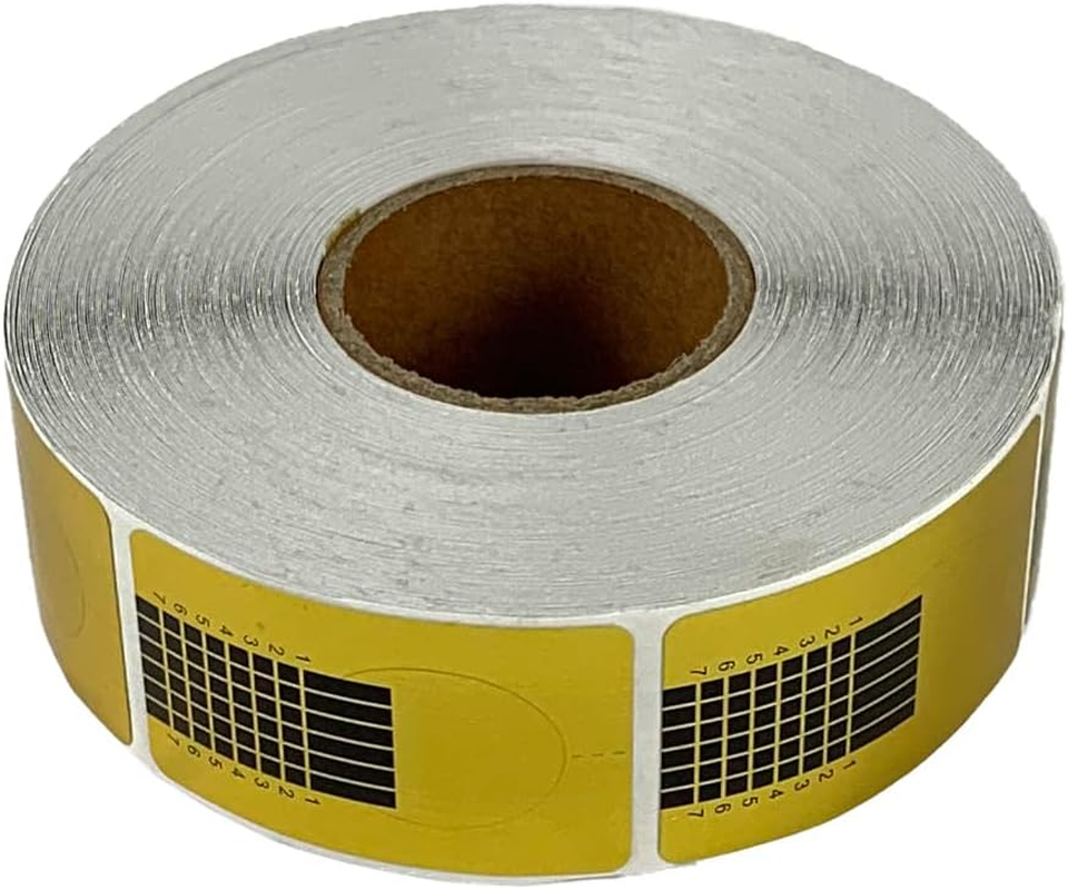 LEOFLA Roll of Gold Paper 500 Pieces Nail Art for Nail Reconstruction Nail Extension Variable Media image number 3