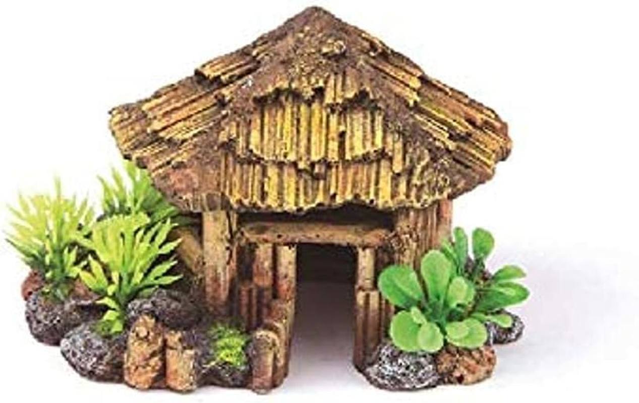 Kazoo Bali Hut with Plants Round,
