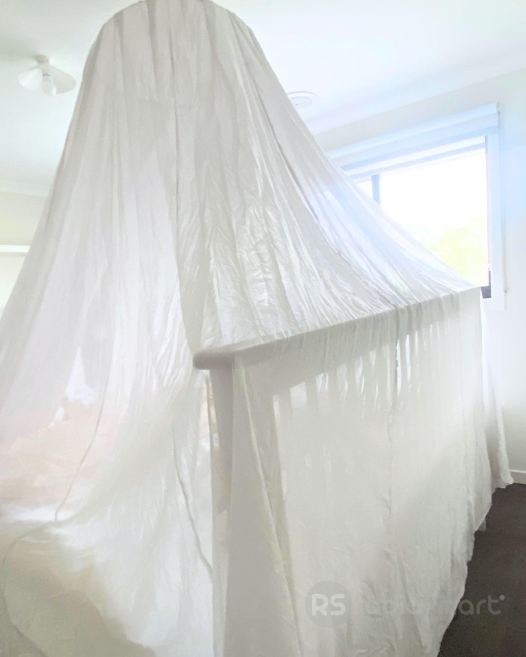 Radia Smart &reg; Radiation Shielding Bed Canopy - Circle EMF Protection, Block 5G, anti Radiation, Radiation Shielding Sleep