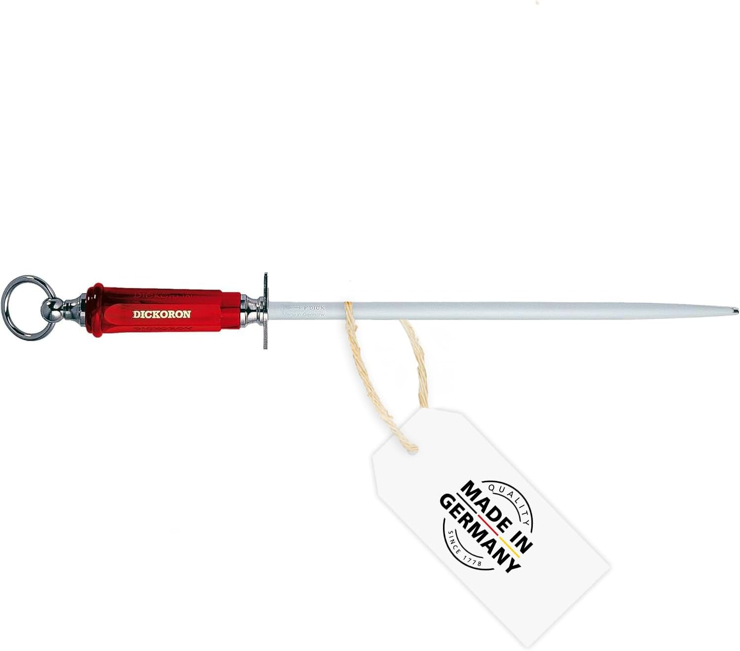 F.Dick Dickoron Classic Sapphire Cut round Knife Sharpening Steel, 30 Cm Blade Length image number 2