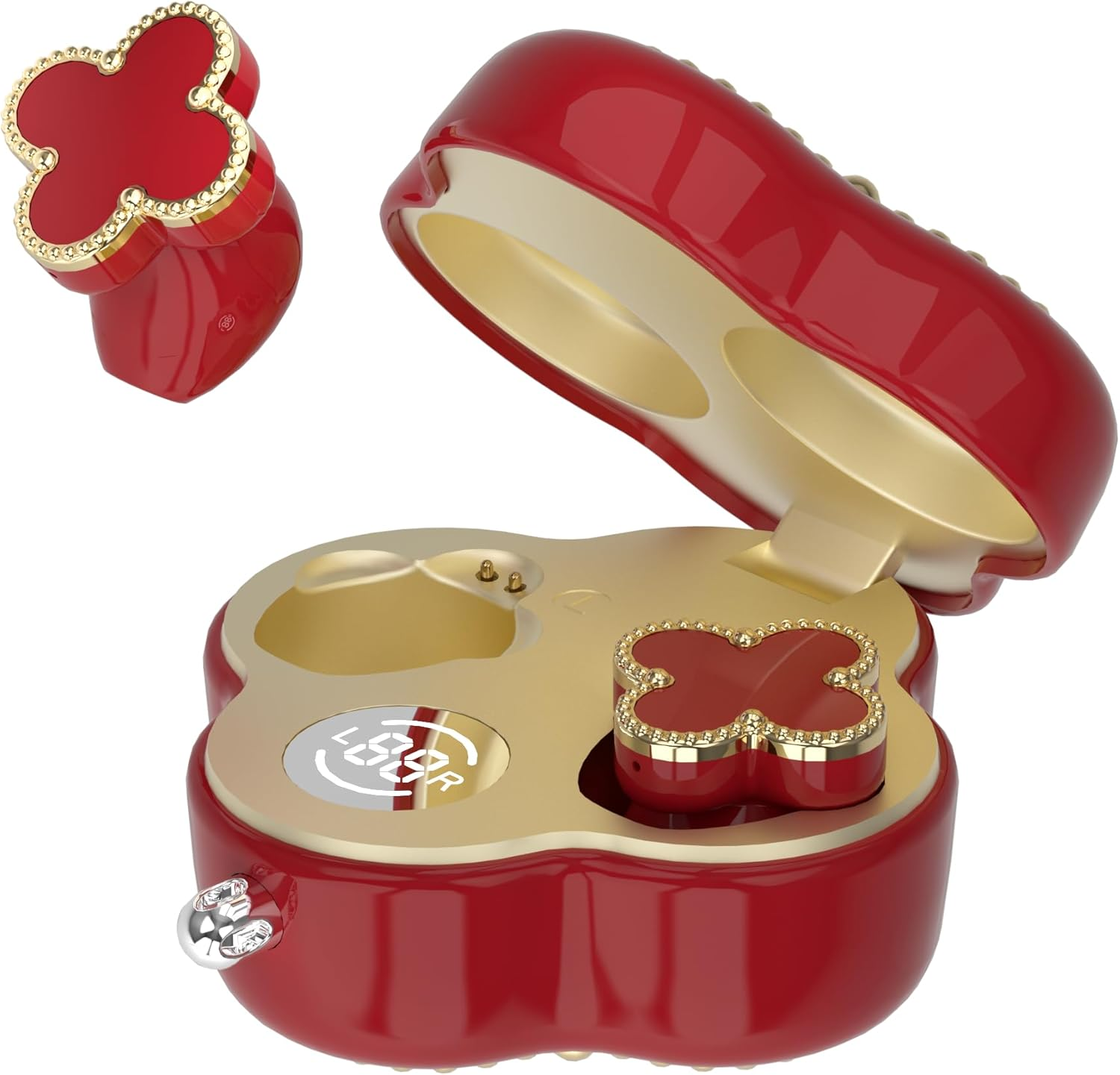 Women'S Wireless Earbuds Bluetooth in Ear Buds Light Weight Headphone, Noise Reduction, Fashionable Sports Earrings, Earrings and Headphones. Two Uses in One，Ports & Workouts for Women Gifts