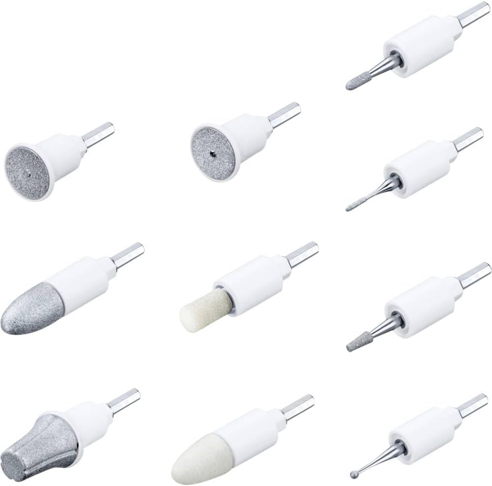 Beurer MP 64 Manicure Pedicure Set - Replacement Attachments for MP 64 Manicure Pedicure Set - Made of Sapphire and Felt for Nail Care on Hands and Feet