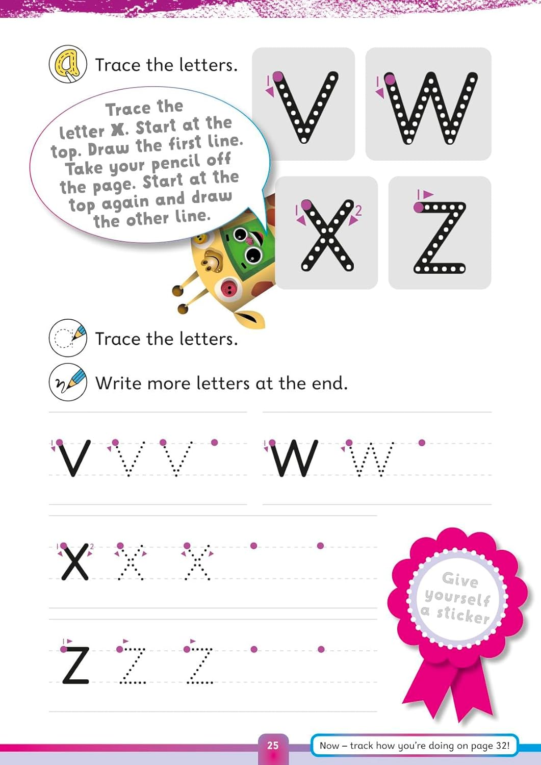 Progress with Oxford: Writing Letters Age 4-5 Book/Stickers image number 3