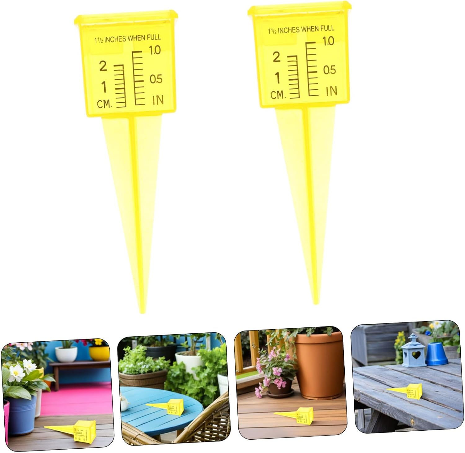 20Pcs Wide Mouth Rain Gauge Outdoor Sprinkler Water Measuring Tool for Lawn Garden with Easy-Read Tube Soil Penetrating Tip for Accurate Rainfall Monitoring and Irrigation Control image number 6