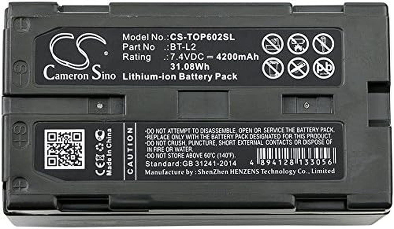 NDUSSF Battery Replacement for Topcon Hiper II Receivers, Hiper V GNSS Receivers, OS Total Station, OS-602G, OS-605G, Part No: BT-L2 7.4V image number 2