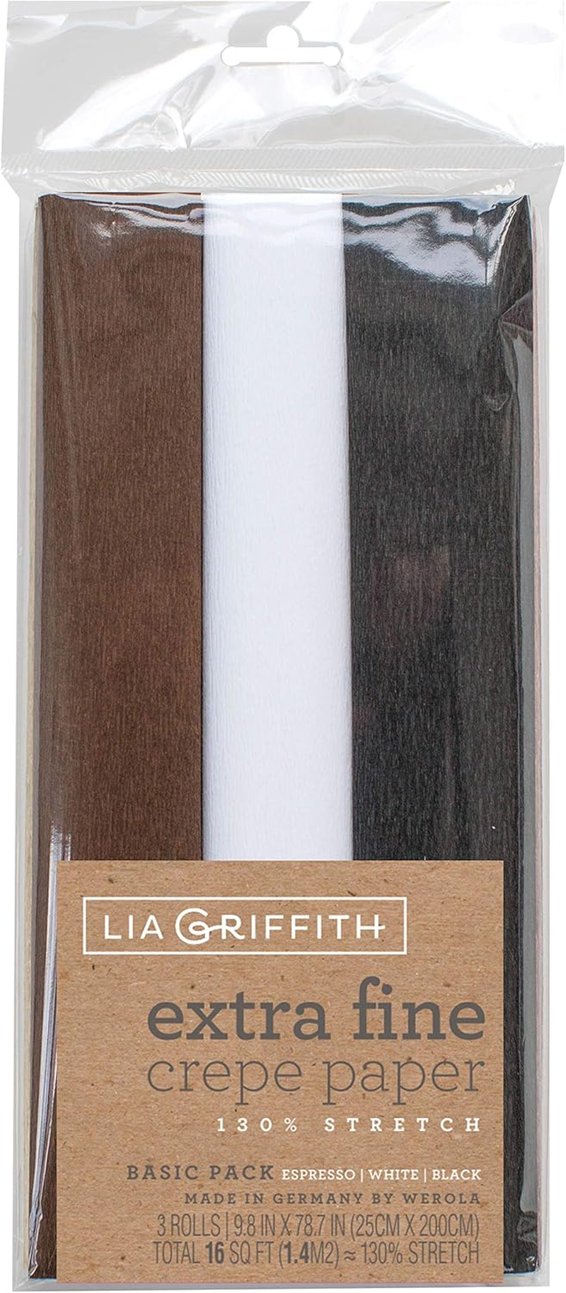 Lia Griffith PLG11027 Extra Fine Crepe Paper, 53.3 Total Square Feet, Enchanted Garden,10 Count, 53 Sq Ft